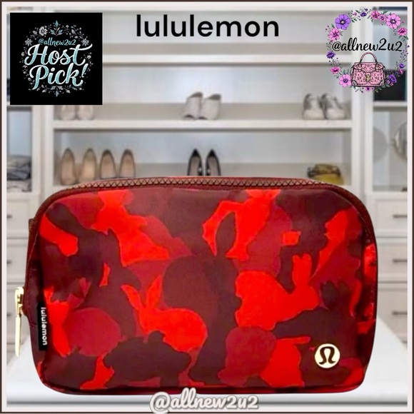 New Lululemon Red Camouflage Bunny belt Bag Limited Edition Host Pick! - Picture 1 of 16